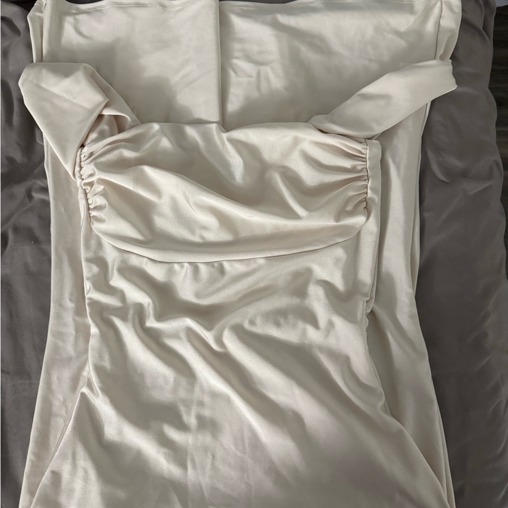 Windsor Strapless Cream Dress